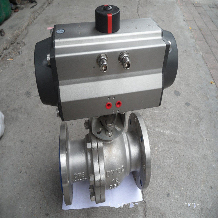 Q641F-64RL 气动单双作用球阀 Q641F 气动法兰浮动式球阀 DN150