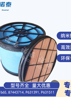 87727665 87443714 P631391 P631511凯斯485蜂窝空滤 滤芯滤清器