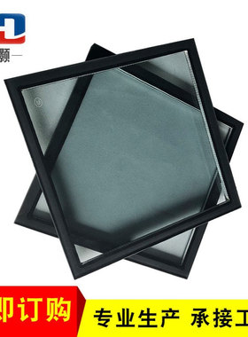 厂家批发蓝色6mm+12A+6mmLOW-E中空玻璃 灰色中空玻璃幕墙玻璃