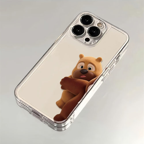 iPhone16适用14Plus创意熊二手机壳17air可爱熊出没华为Mate80ProMax透明软苹果15卡通VIVOS50PROMINI创意a58