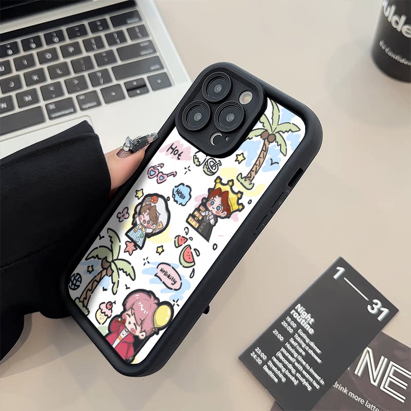 iPhone17创意16e糖果OPPOA5X夏日皇冠檀健次红米TURBO4卡通VIVOY300周边苹果15软14plus手机壳13适用12ProMax