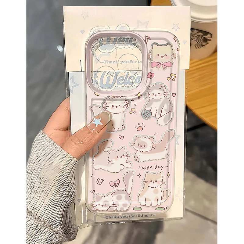 蝴蝶结猫咪小米15Ultra透明软14plus适用13少女心苹果12ProMax高颜值iPhone16e手机壳VIVOY77E可爱荣耀x50pro