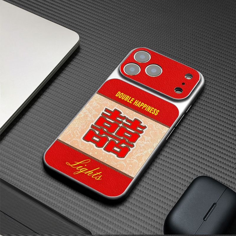 iPhone13ins风苹果14新款大视窗适用15PLUS个性16ProMax全包手机壳17Air创意红双喜