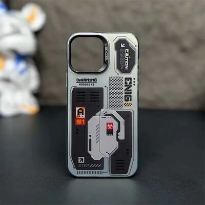 红米TURBO4手机壳硬iPhone14ProMax彩银潮牌华为NOVA13适用创意12未来机械小米15个性OPPOFINDX7苹果16荣耀GT