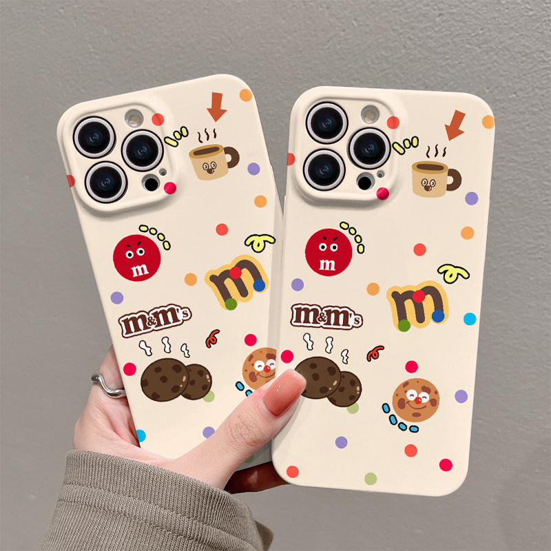 iPhone16E苹果12菲林ins风13ProMax荣耀GT彩点m豆手机壳硬红米14C趣味适用小米15ULTRA真我neo7创意OPPOA5Pro
