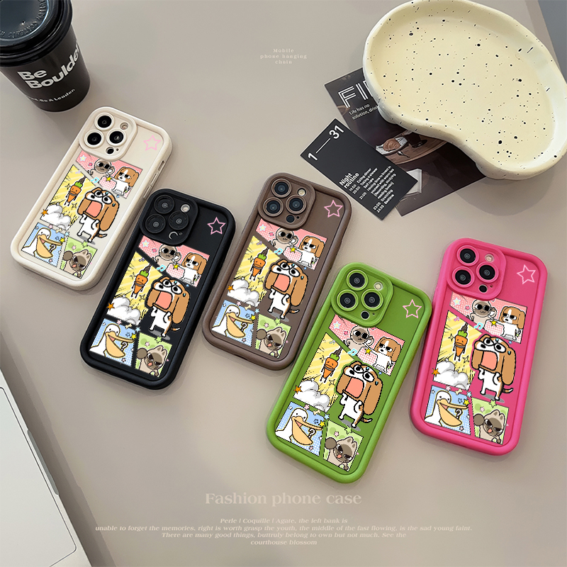 15plus糖果苹果14ProMax适用13狂躁小狗华为NOVA12手机壳软iPhone16创意华为Mate70恶搞荣耀MAGIC7新款iQOOz9