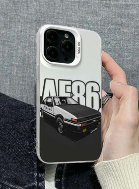 OPPORENO14真我v70时尚IQOOZ10TURBO创意神车AE86彩银iPhone15潮牌13ProMax手机壳苹果16E硬适用12荣耀400PRO