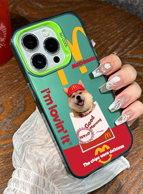 小米note14彩银iPhone13适用华为畅享80PROM记开心柴犬12promax手机壳15plus硬OPPOFindx8搞怪苹果16VIVOX200