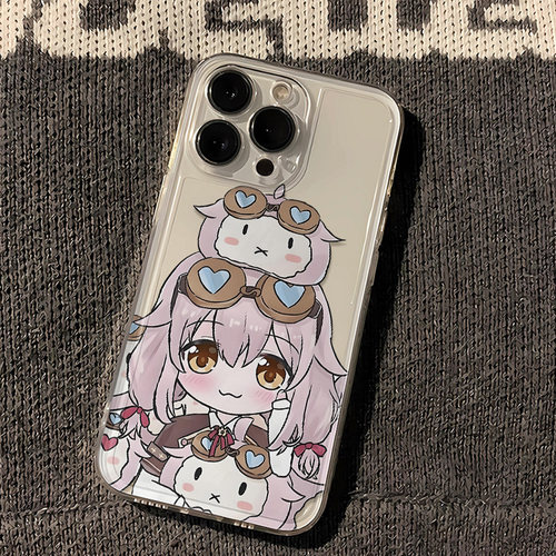 适用OPPORENO16卡通适用iPhone12苹果17p创意适用红米NOTE15pro透明13ProMax小众软手机壳14PLUS叠叠永雏塔菲