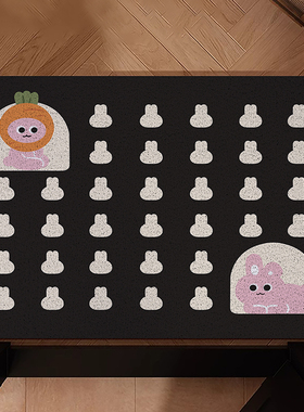 蹭土刮沙地垫入户门垫门口家用可爱卡通门内防滑耐磨除尘脚垫地毯