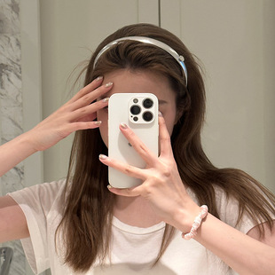 简约百搭小圆片银色甜酷少女发箍高级感气质小众细头箍发卡发饰