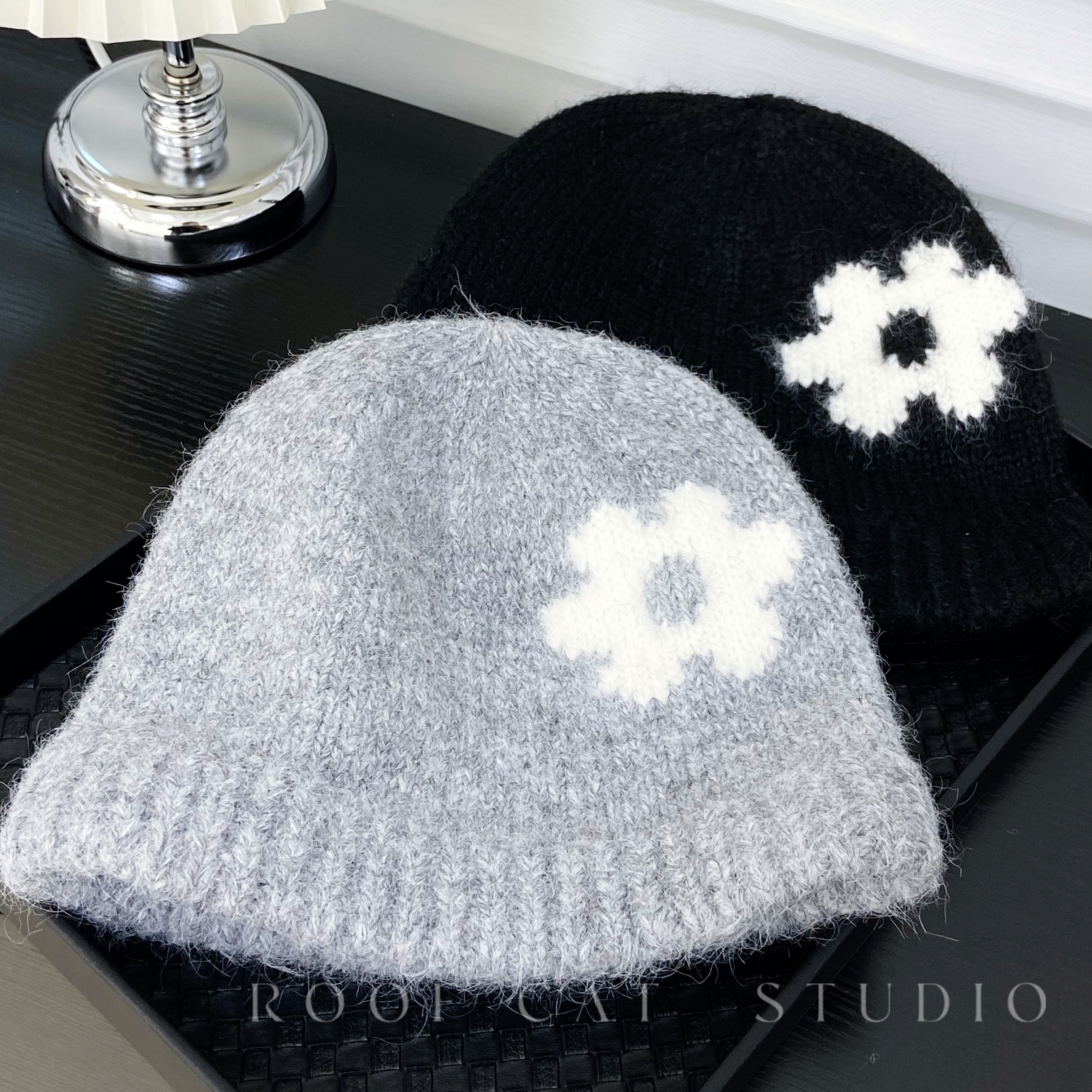 【屋顶的猫】冷帽女韩版