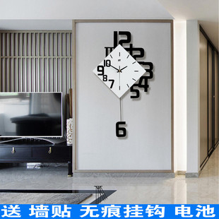 饰石英挂表礼物 钟表个性 数字时钟时尚 欧式 客厅挂钟木质创意新房装