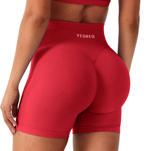 YEOREO隐形提臀V型高腰无缝针织超柔软训练三分裤