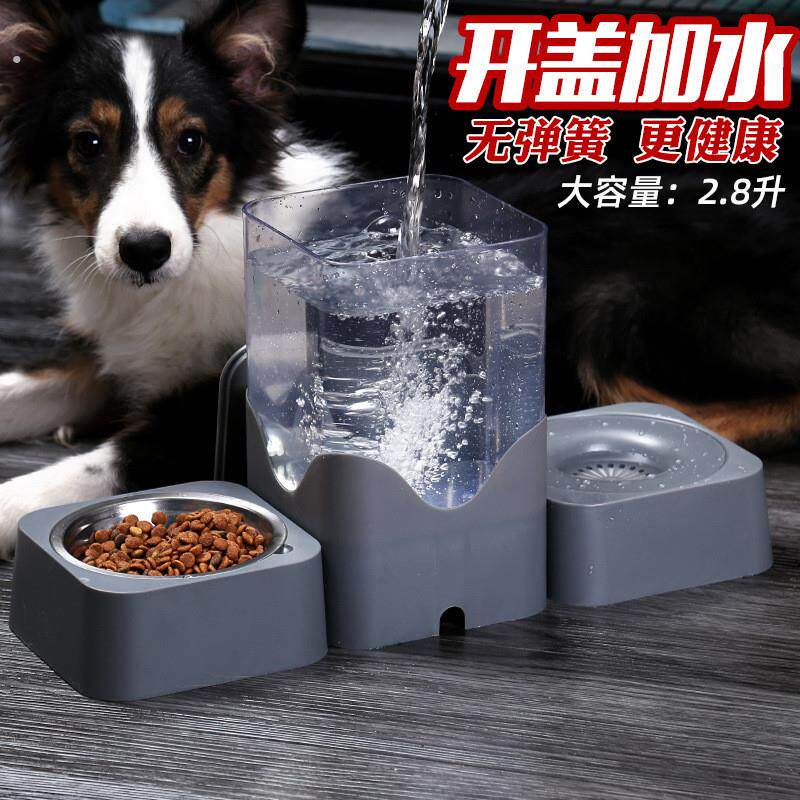 狗狗饮水器大容量开盖加水水壶自动喝水机猫咪喂水喂食宠物不湿嘴