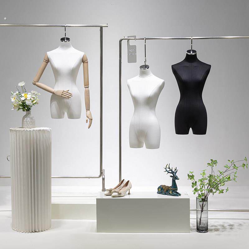 服装店男女婚纱吊模扁身橱窗展示道具假人偶全身挂钩半身婚纱模特