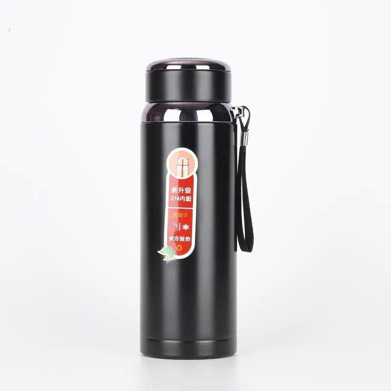 316不锈钢保温杯大容量1000ml水杯男女学生户外便携车载泡茶杯1升