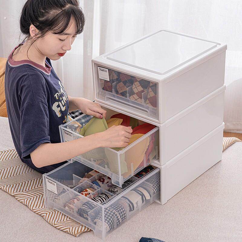 内衣收纳抽屉分类抽屉式收纳储物箱收纳整理箱内裤袜子分格收纳箱