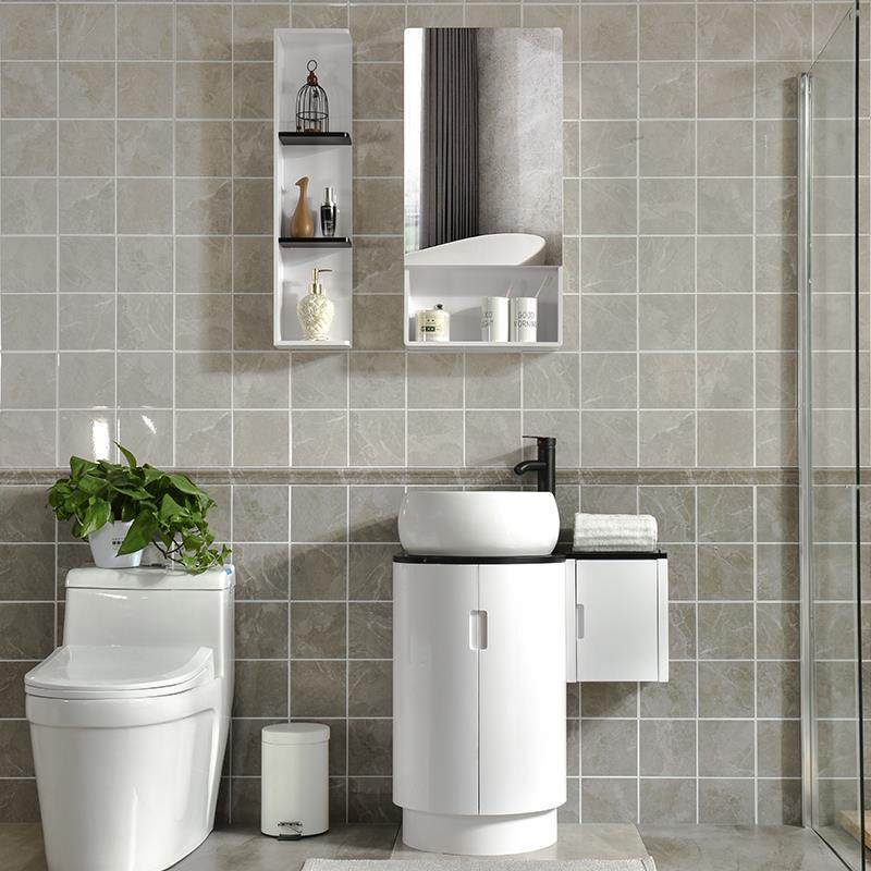 小户型浴室柜小浴柜洗面盆落地式挂墙式洗漱台洗手台洗手盆镜柜