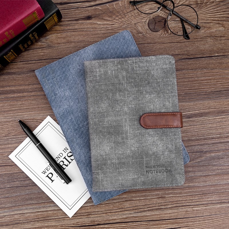 120张广博PU笔记本A5本子96张B5办公商务复古本简约文艺学生