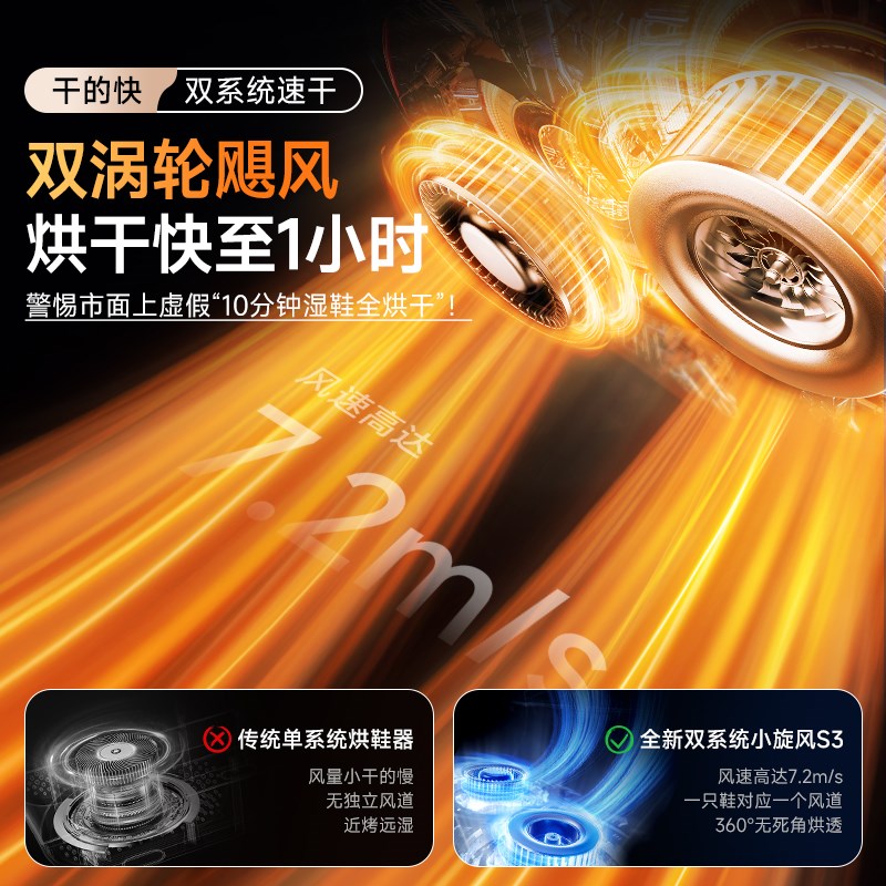 NK小旋风高速烘鞋器哄鞋神器干鞋器鞋子烘干机除臭升级烘鞋机