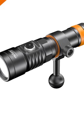优选orcatorch D710V 专业水下摄影灯潜水补光灯夜潜防水手电筒