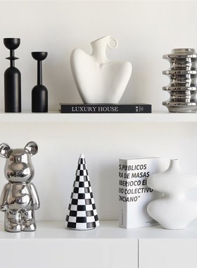 优选高级感现代意式摆件软装饰工艺品样板间轻奢酒柜个性艺术客厅