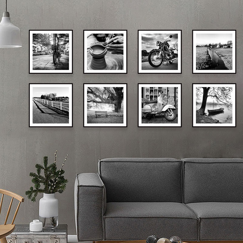 优选艺术装饰画客厅沙发背景墙挂画黑白风景工业风办公室壁画卧室,家居饰品,现代装饰画,淘宝优惠券,粉丝福利购,淘宝优惠卷
