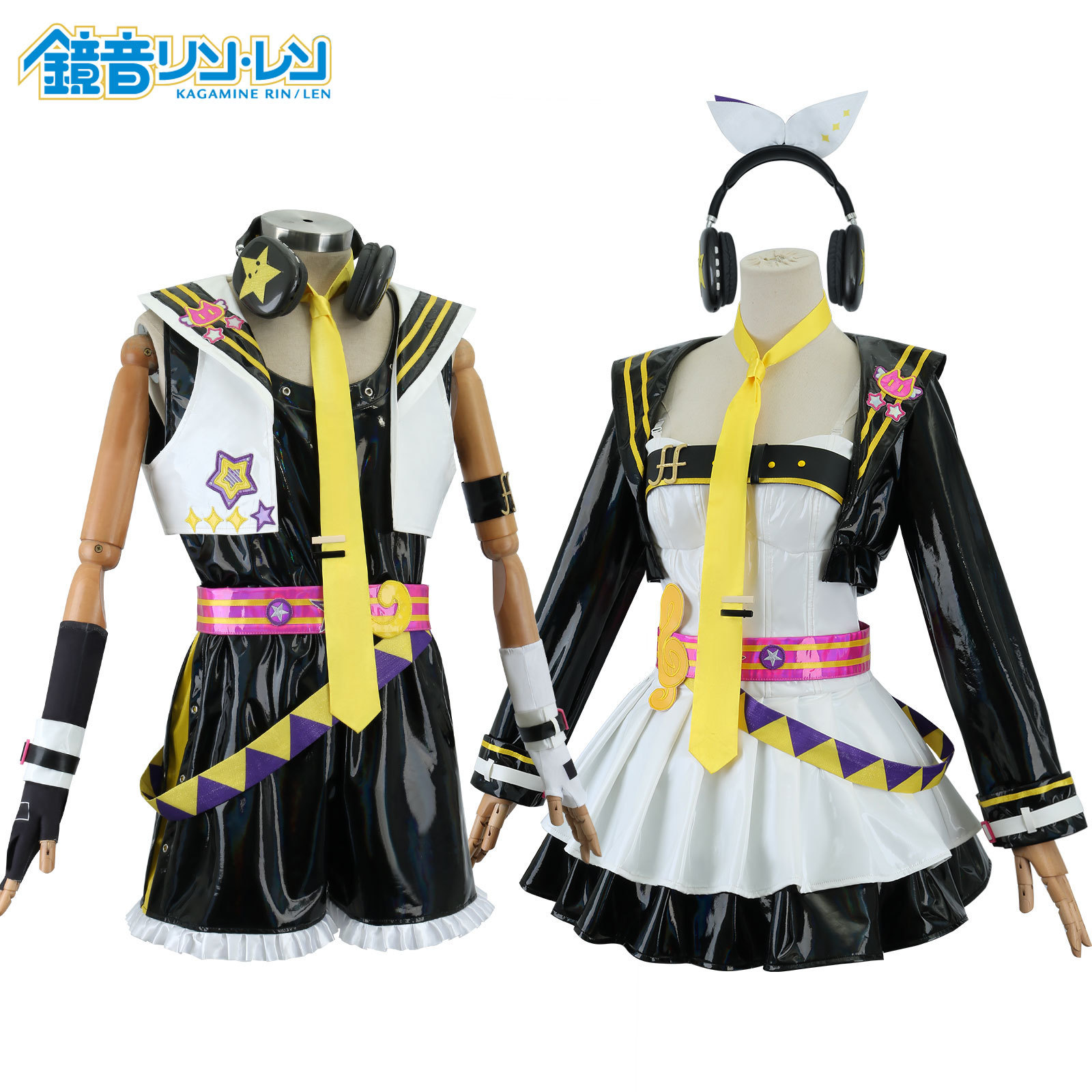 漫多镜音双子cos服喵斯快跑联动镜音连镜音铃cosplay游戏动漫服装