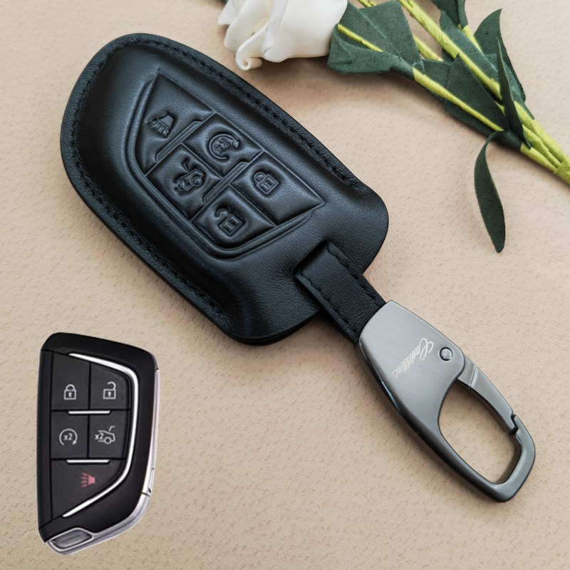 适用凯迪拉克XT5钥匙套ATSL xt6 XTS XT4 CT4 CT5 CT6车扣包真皮