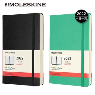 优选moleskine2022年日记本日程厚笔记本子经典硬软面日计划A5手