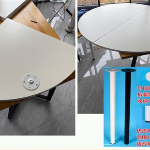 优选金属桌腿支架桌子腿固定支架吧台脚支撑柱可拆卸调节高矮桌脚