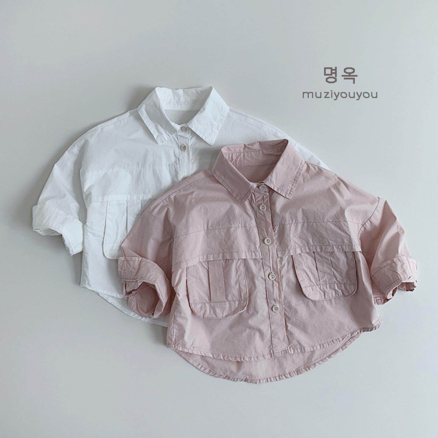 童装男女童春季薄款衬衫2026夏季新款儿童韩版外套中小童长袖衬衣
