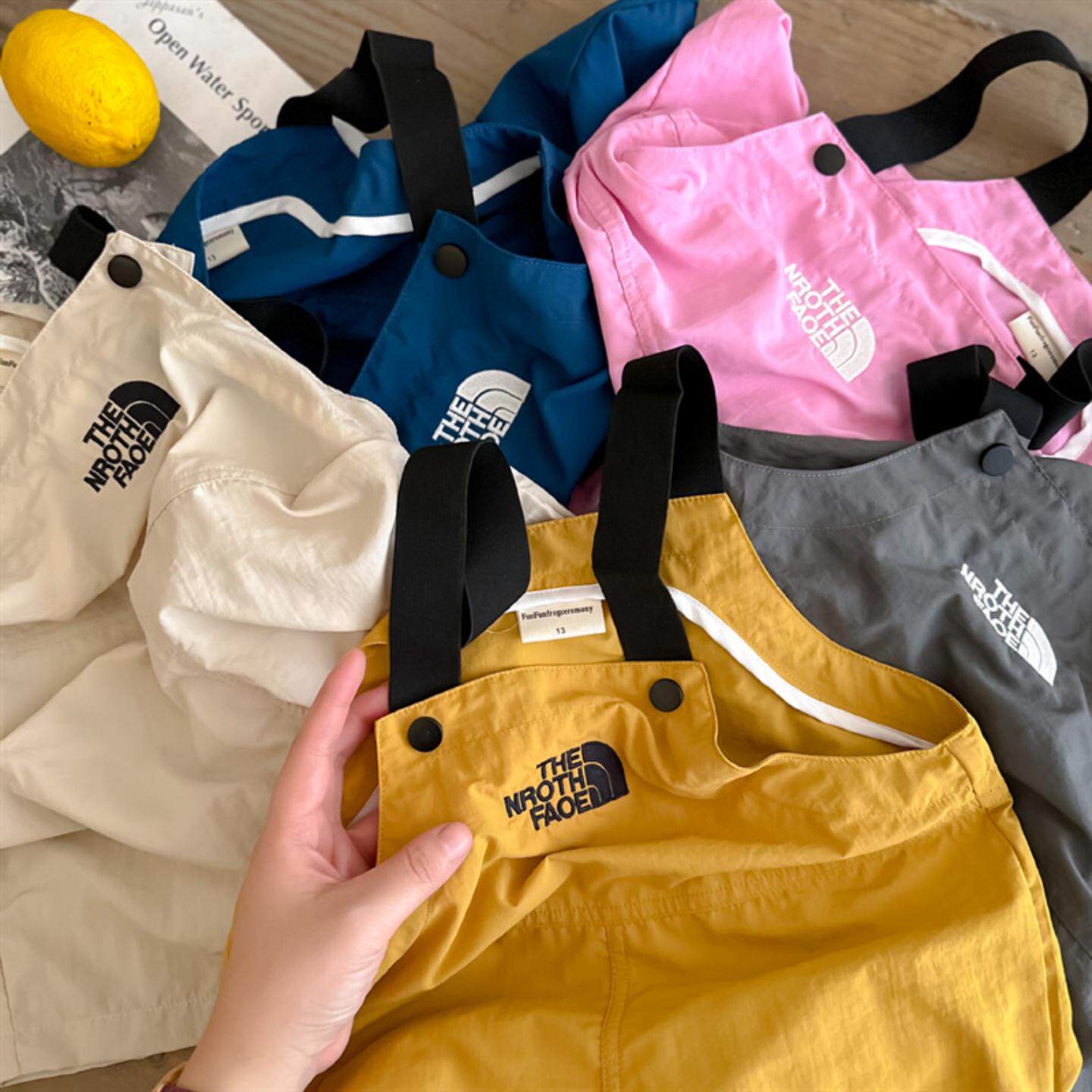 现货！男童背带裤子2024夏季新款中小童潮牌薄款宝宝连体短裤潮男