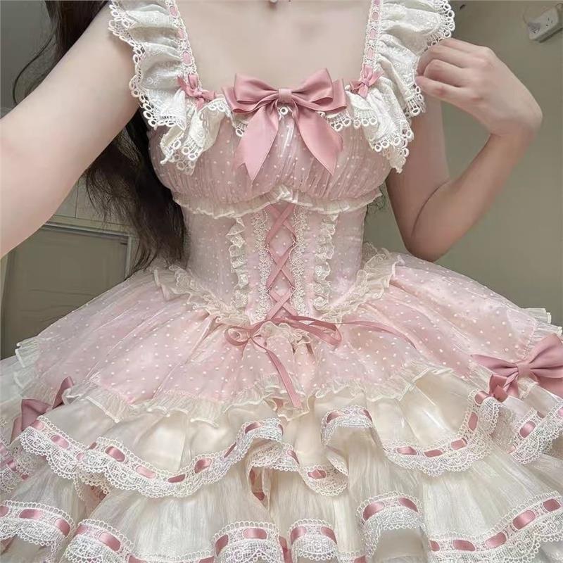 小芙蝶洛丽塔蛋糕裙超短Lolita