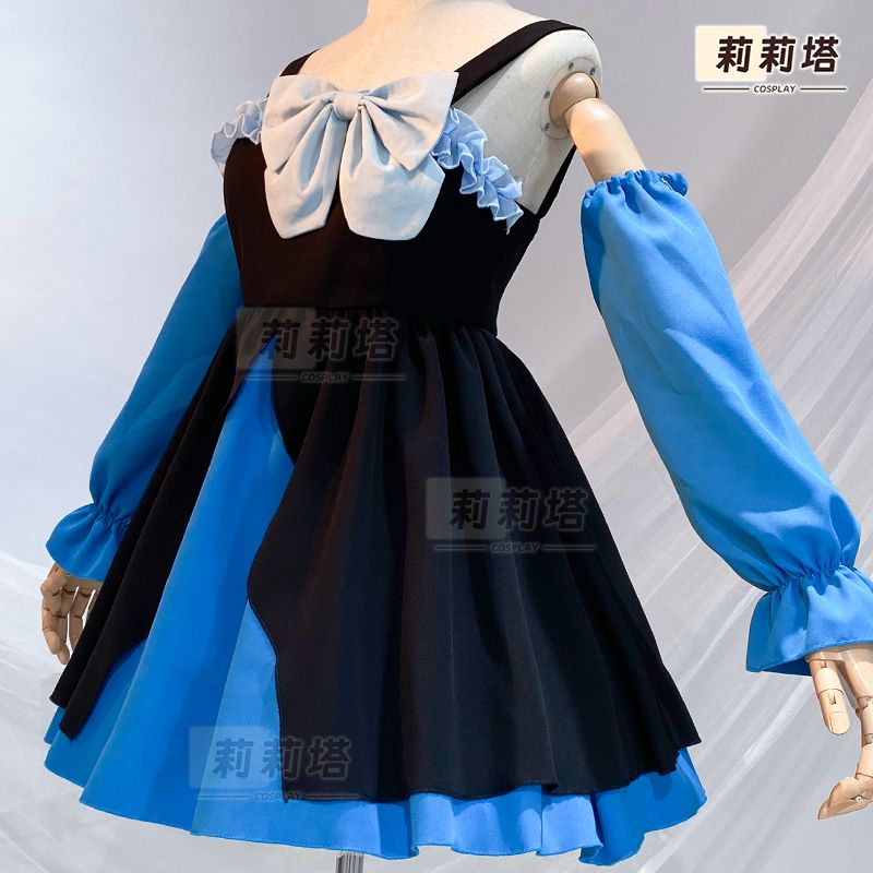 中二病也要谈恋爱cos服小鸟游六花婚礼花丸cosplay女装黑蓝
