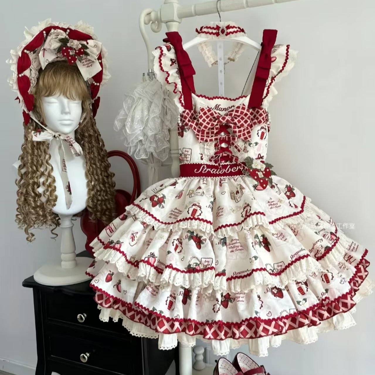 JSK/SP/OP草莓园lolita心动玩偶