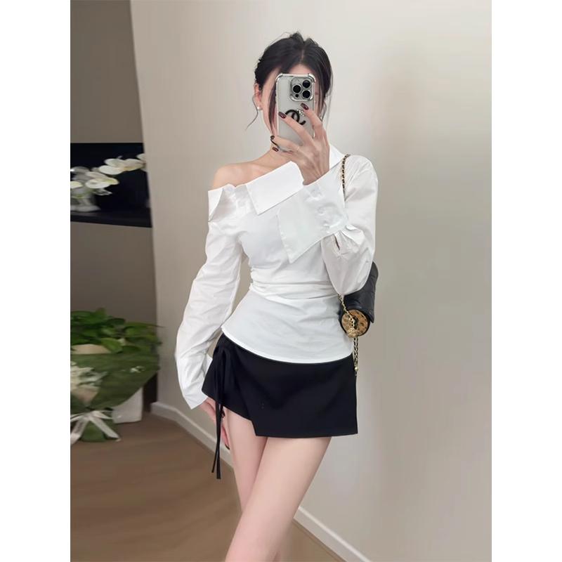 【送运费险】衬衫半身裙两件套