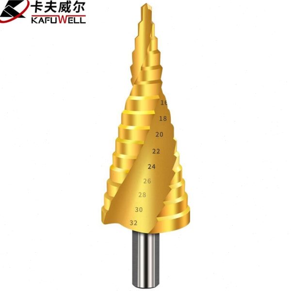 卡夫威尔 多功能宝塔钻头阶梯钻锥形金属开孔器扩孔螺旋槽 AI3503