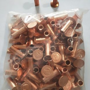 STR豪沃空心铁镀铜铆钉STR制动器铆钉螺丝 重汽货车刹车片铆钉