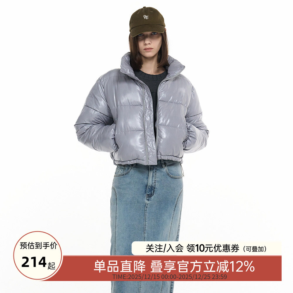 GENERAL IDEA BY BUMSUK星星闪钻千禧风棉服外套