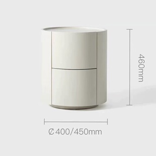 轻奢床头柜 极简床头柜圆形床边柜设计师款 Million feel意式