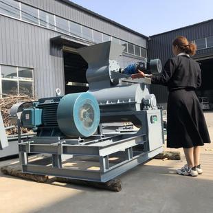 泰丰机械中药渣蛋壳鸡粪糟渣打粉机有机肥堆肥发酵半湿物料粉碎机