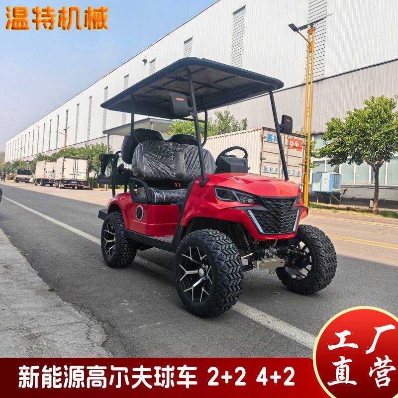 出口4座6座电动高尔夫球车  新能源电动观光车 景区球场高尔夫车