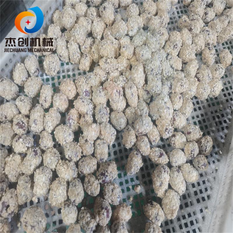 脆枣裹酸奶巧克力机器 转盘式裹燕麦片设备 酸奶脆枣裹涂生产线