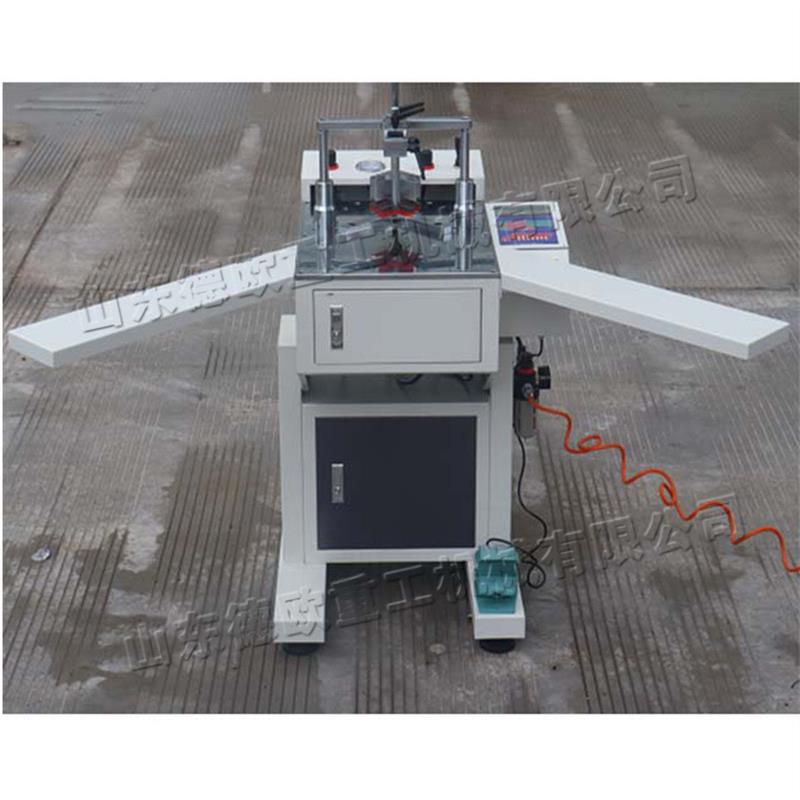 立式全自动数控钉角机 相框书画框装裱机 数控实木硬木线条切角机