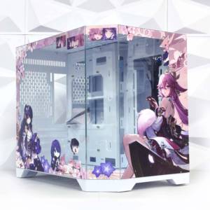 航嘉S960暴风雪X冰刃版全景曲面海景房机箱MATX主板360水冷二次元