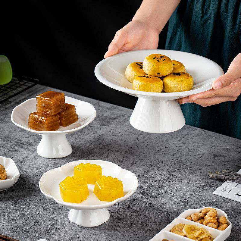 纯白陶瓷小吃碟 酒店前菜碟商用干 干果围炉煮茶碟子茶点创意餐具,餐饮具,碟,淘宝优惠券,粉丝福利购,淘宝优惠卷