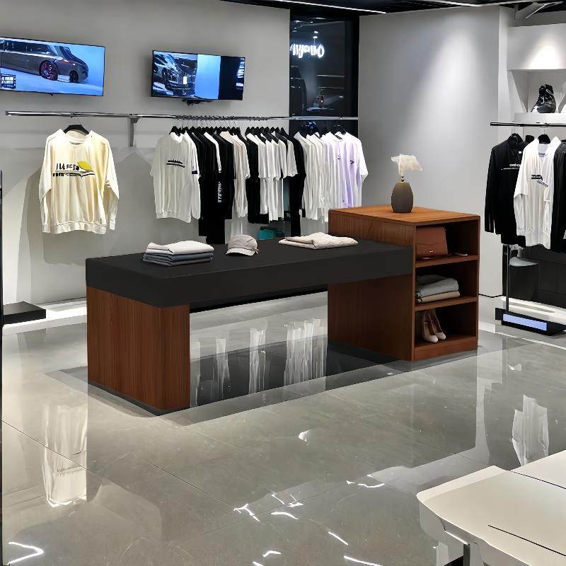 服装店中岛台展示台女装店流水台店铺小型中岛展示桌鞋子包包展台