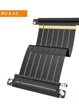闪鳞机箱专用显卡延长线PCI-E4.0/5.0双反接口迷你miniITX